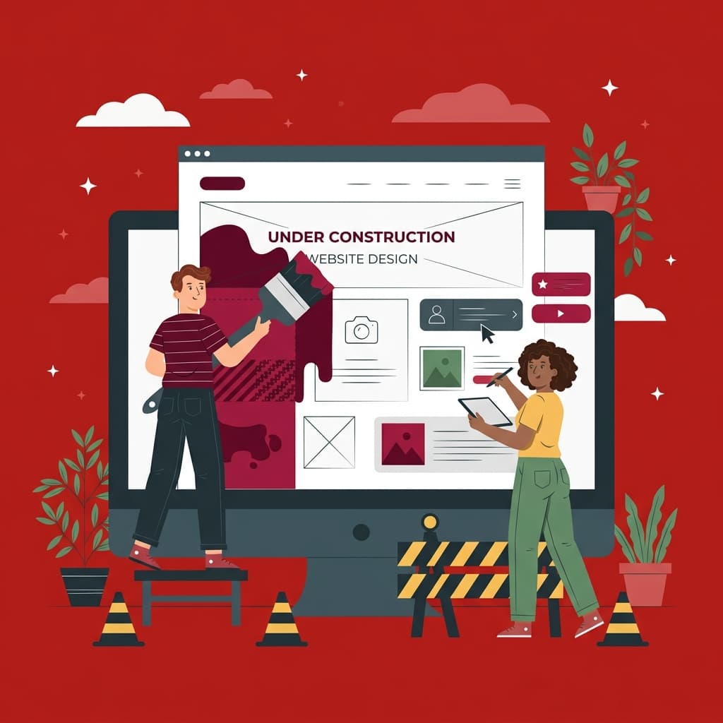 Website under construction illustration